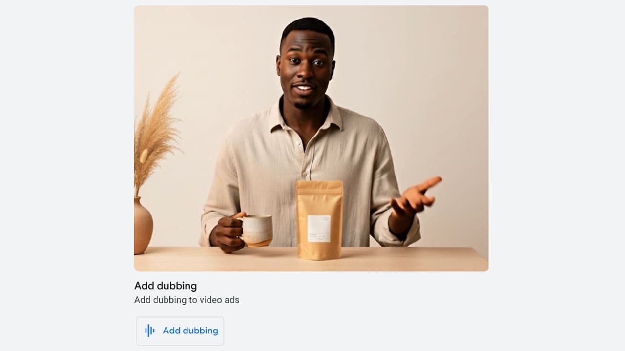A Google Ads Asset Studio videószinkronizáló funkciójának termékbemutató képe